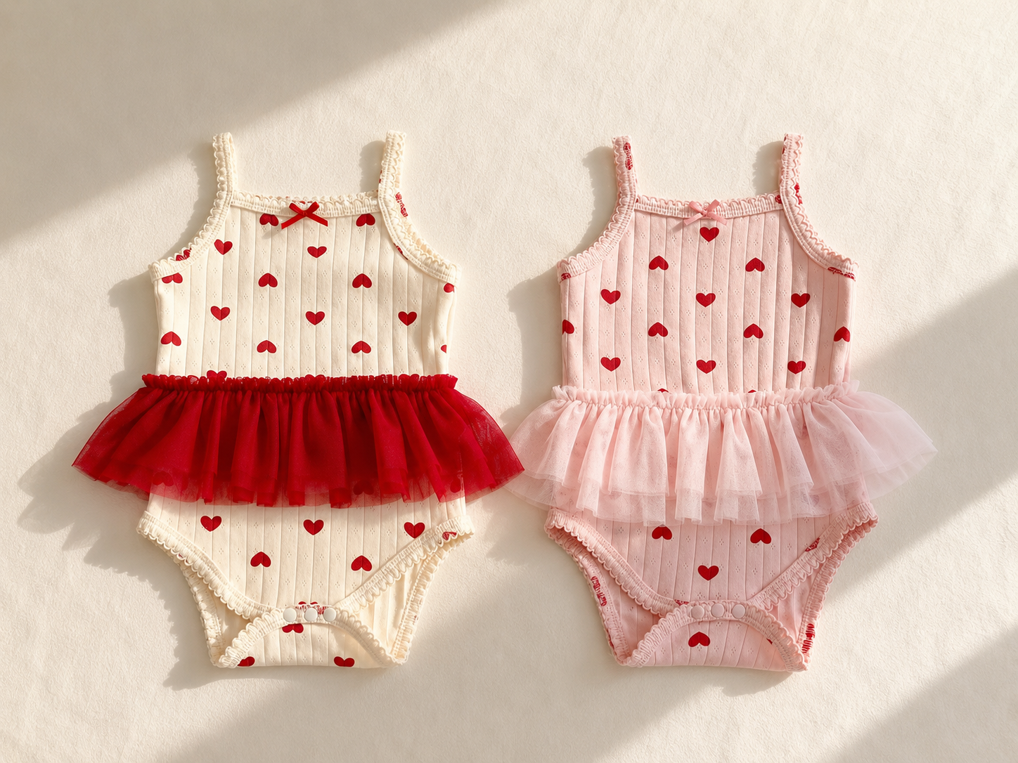 little heart ロンパース